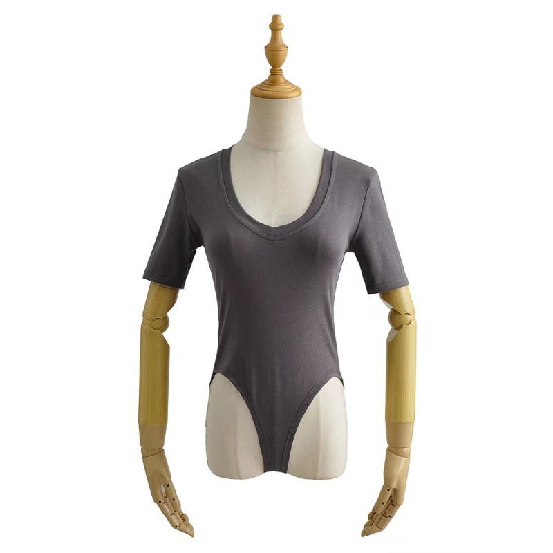 Women T-Shirt Short-Sleeved T-shirt Jumpsuit Women's Summer Top