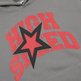 Men Hoodie Five-Pointed Star Letter Printing Hooded Pullover