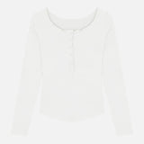 Women Long Sleeve Shirt Open Collar Long Sleeve V-neck T-shirt Female Slit Sheath Skirt