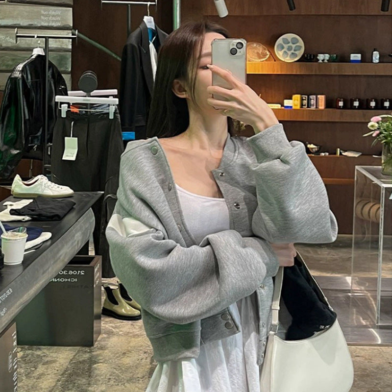 Women Long Sleeve Shirt Loose Sweater Women's Top Women's Cardigan