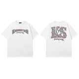 Men T Shirt Sweet Cool Abstract Oil Painting Print Short Sleeve T-shirt Loose