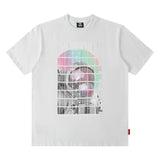 Men T Shirt Hip Hop Astronaut Printed Short Sleeve T-shirt Men and Women Couple