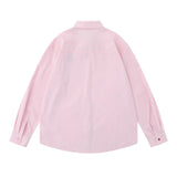 Men Long Sleeved T Shirt Embroidered Long Sleeve Shirt Boys All-Matching Casual Ruffle Handsome Loose Spring and Autumn