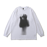 Men Long Sleeve Shirt Hiphop Long Sleeve T-shirt for Men and Women Loose Sweater Autumn