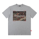 Men's T Shirt Printed Short-Sleeved T-shirt Men's and Women's Retro Distressed