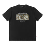 Men's T Shirt Printed Short-Sleeved T-shirt Men's and Women's Vibe Style Loose
