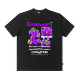 Men T Shirt Short-Sleeved T-shirt Men's Trendy Hip Hop Print Loose Men's Clothing