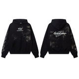 Unisex Vintage Hoodie Printed Sweater for Men and Women Casual Loose