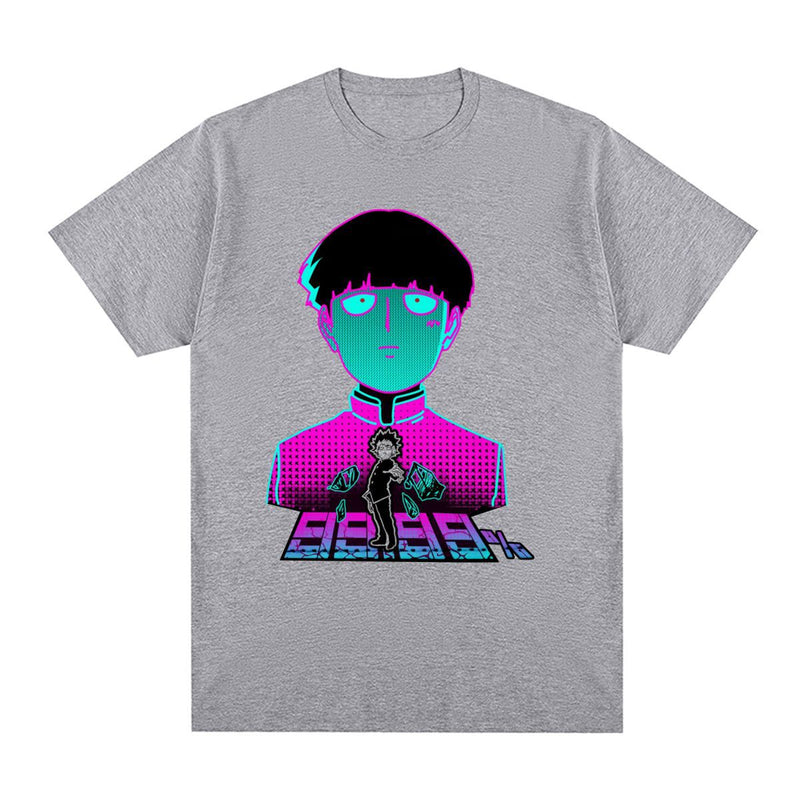 Mob Psycho 100 Vintage T-shirt Shigeo Kageyama Harajuku