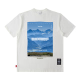 Men T Shirt Letter Print Short-Sleeve T-shirt Men's Loose Couple Casual All-Matching