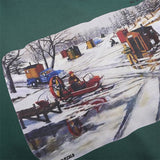 Men Hoodie Spring and Autumn Loose round Neck Sweater Men's Casual Long Sleeve Printed