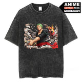 Anime ONE PIECE Roronoa Zoro T Shirt Y2k Harajuku Fashion