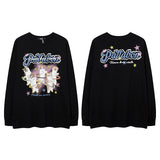 Men Long Sleeve Shirt Printed Couple Long Sleeve T-shirt Men and Women All-Matching Base