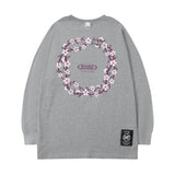 Men Long Sleeve Shirt Letter Printed Long Sleeve T-shirt Men Loose All-Matching Base Casual