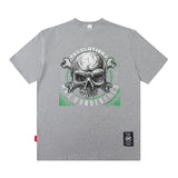 Men T Shirt Vintage Printed round Neck Short Sleeve T-shirt Men and Women Loose Couple