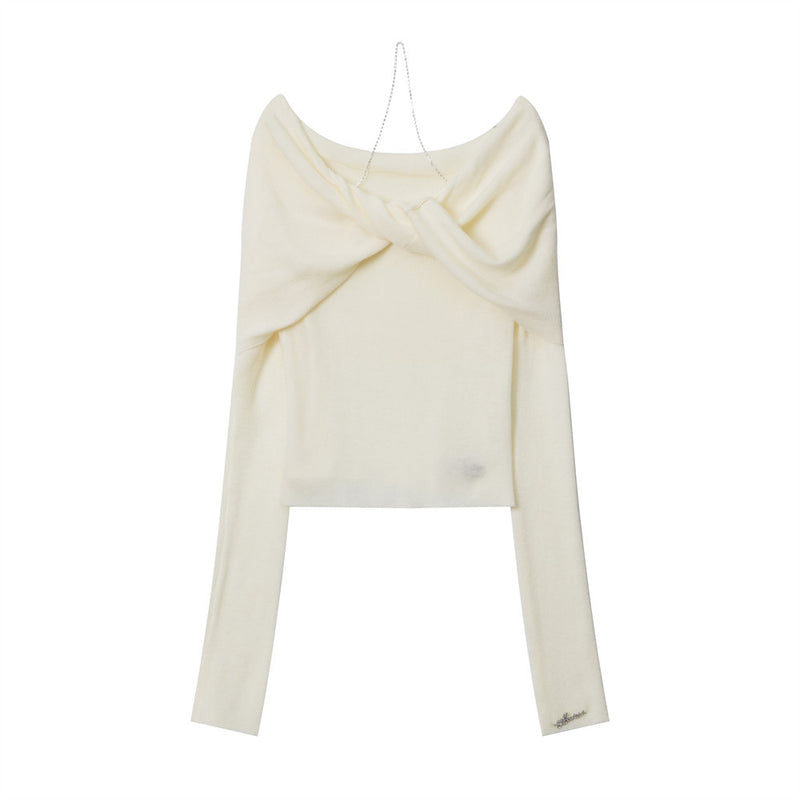 Women Sweater Women's Spring and Autumn Short Long Sleeve Top