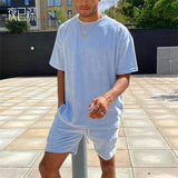 Men Co-Ords Sports Men's Suit Printed T-shirt Summer Casual