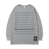 Men Long Sleeve Shirt Fashion Brand Autumn and Winter Long Sleeve T-shirt Men and Women Ins Hip Hop Style Loose