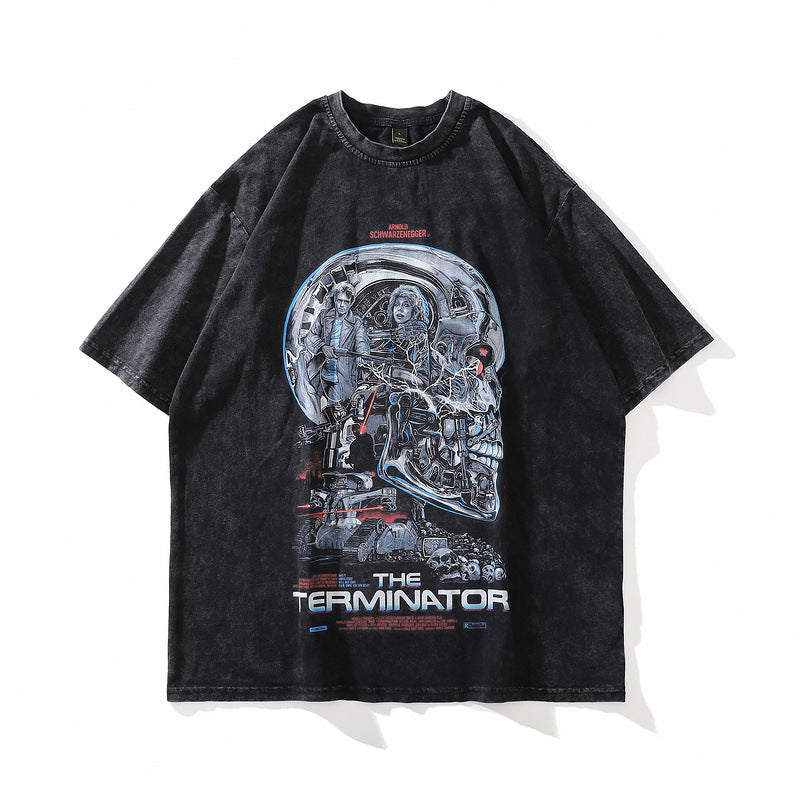 Men T Shirt Loose Men's Couple Short Sleeve T-shirt