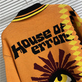 House Of Errors T-Shirt Eye of Truth Jersey Style Half Sleeve T-Shirt Polo Neck Knitted Sweater