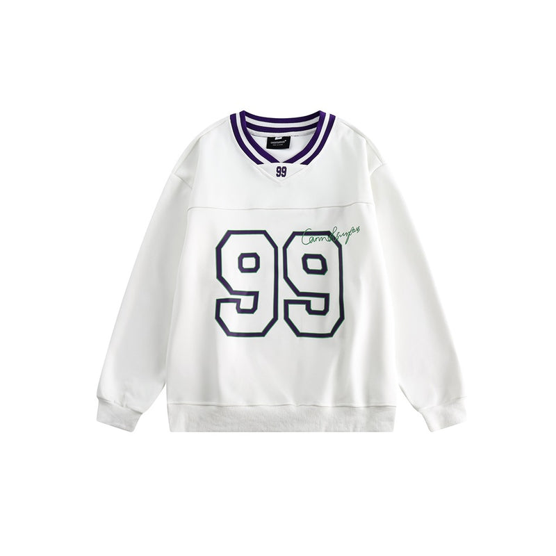 Unisex Hoodie Vintage University Style Baseball Top Sweater for Men