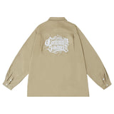 Men Long Sleeve T Shirt Men's Embroidered Letter Long Sleeve Shirt Shirt Coat