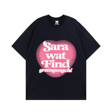 Men T Shirt Letter Puff Print Short Sleeve T-shirt for Men and Women