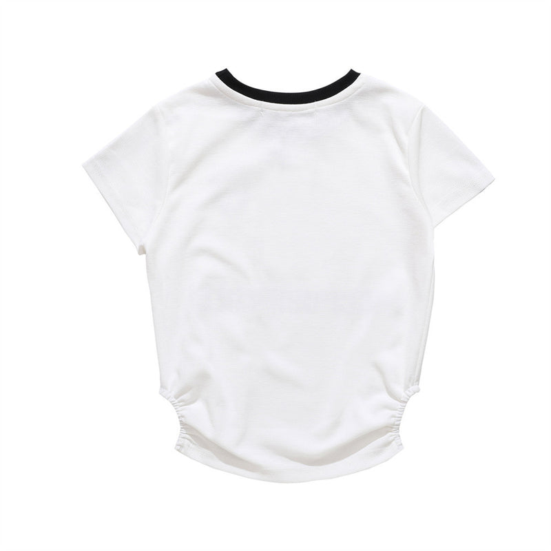 Women T-shirt Letter Printed T-shirt Women's Summer Short Sleeve Casual round Neck