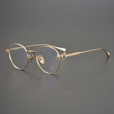 CHH Chrome Hearts Glasses Collection Versatile Vintage Round Engraved Pure Titanium Myopia Glasses Frame