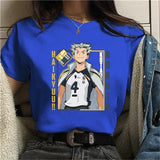 Anime Kotaro Bokuto Graphic Print T-Shirts Women