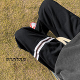 Men Sweatpants All-Match Loose Wide Leg Leisure Straight Sports Pants