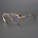 CHH Chrome Hearts Glasses Collector's Edition Pure Titanium Engraved Myopia Glasses Frame Sunglasses