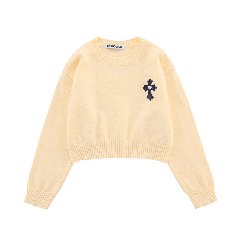 Women Sweater Women's Autumn Crew Neck Long Sleeve Casual
