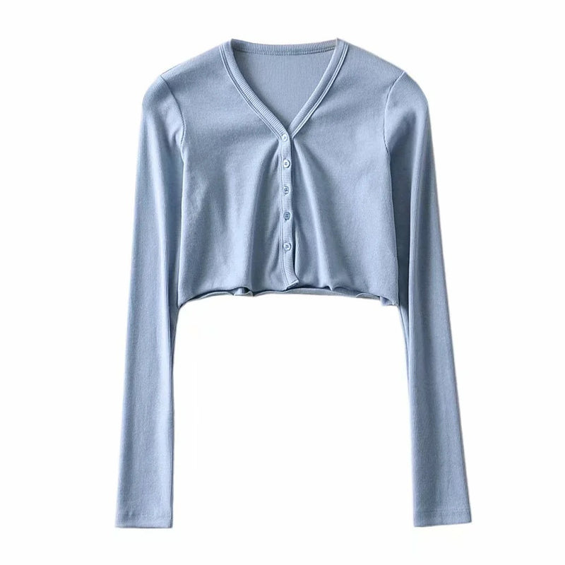 Women T-shirt Slim-Fit Short Long Sleeve T-shirt