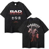 Bad Omens Rock Band Music Tour Washed T-shirts