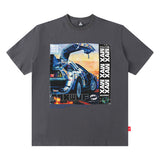 Men T Shirt Men's Hip Hop Loose Short Sleeve T-shirt Astronaut