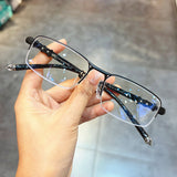 CHH Chrome Hearts Glasses Myopia Half Frame Glasses Frame Titanium Frame Business Style