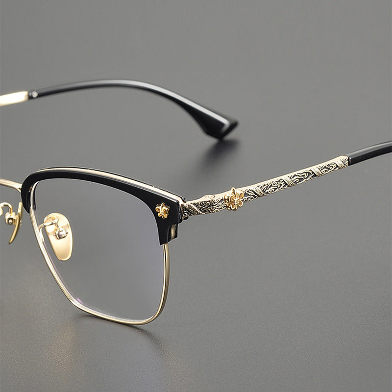 CHH Chrome Hearts Glasses frame fashion engraved large face small