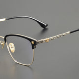 CHH Chrome Hearts Glasses frame fashion engraved large face small