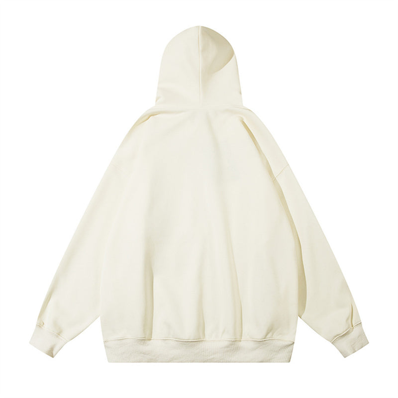 Men Hoodie Letter Printed Hoodie Men's Loose Oversize Hip Hop Long Sleeve Hoodie
