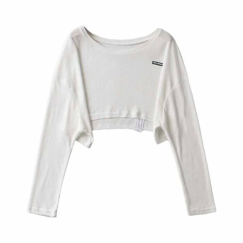 Women T-shirt round Neck Loose Long Sleeves T-shirt Casual Top