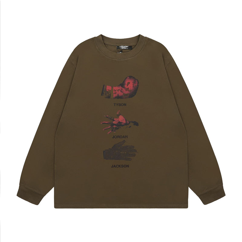 Men Long Sleeve Shirt Trendy Brand Long Sleeve Bottoming T-shirt Men and Women Retro