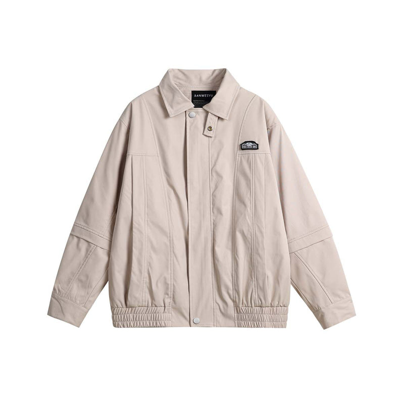 Unisex Jacket Autumn Two-Color Zipper Casual Jacket Women's Clothing