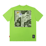 Men T Shirt T-shirt Men and Women Vintage Print Short Sleeves Loose Couple