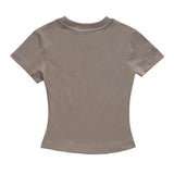 Women T-shirt Short-Sleeved T-shirt Girls' round Neck Summer Casual
