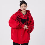 Women Hoodie Hooded Sweater Loose Autumn and Winter Towel Cardigan Coat