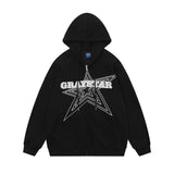 Men Hoodie Sweater Jacket Men's Loose Casual Spring and Autumn Hooded Cardigan