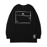Men Long Sleeve Shirt Preppy Style round Neck Long Sleeve T-shirt Men and Women Street Hip Hop Couple