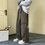 Men Sweatpants Corduroy Pants Men Loose Drooping