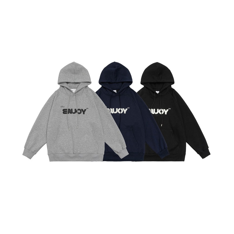 Unisex Hoodie Vintage Printed Loose Hooded Sweater Men's and Women's Tops